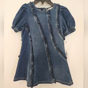 Habitual Kids Asymmetric Ruffle Dress